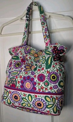 Vera Bradley Floral Quilted Viva La Vera Tote Bag Retired Boho