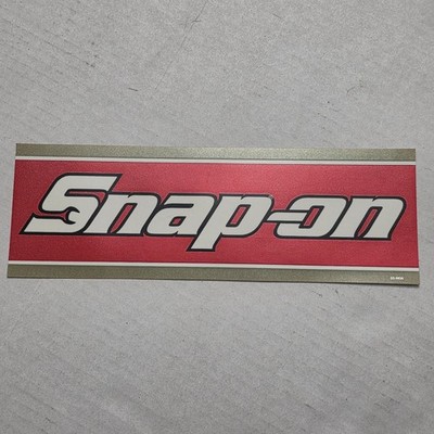 Vintage Snap On Tools Bumper Sticker Red Logo Advertising Decal