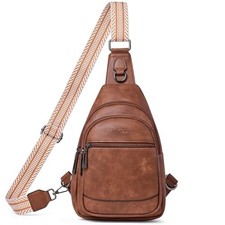 7L Sling Bag Crossbody Bags for Women Fanny Packs Purses Cross Body Bag 3-brown