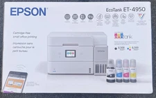 NEW in BOX Epson EcoTank ET-4950 Color Inkjet All-In-One Printer - NEW