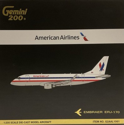 Gemini Jets 1:200 American Airlines Embraer ERJ-170 Retro Livery Diecast Model