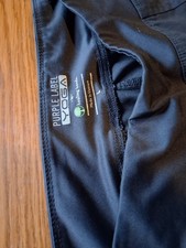 Black Purple Label Yoga Pants by Healing Hands Size Large