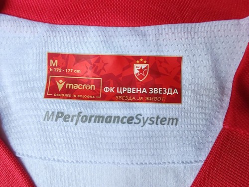 RED STAR Original Macron Fútbol Especial Edición Limitada Camiseta Crvena Zvezda - Imagen 2 de 12