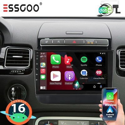 Android 16 Autoradio GPS Navi Für VW Touareg 7P 2010-2018 RDS BT5.0 CarPlay DAB+