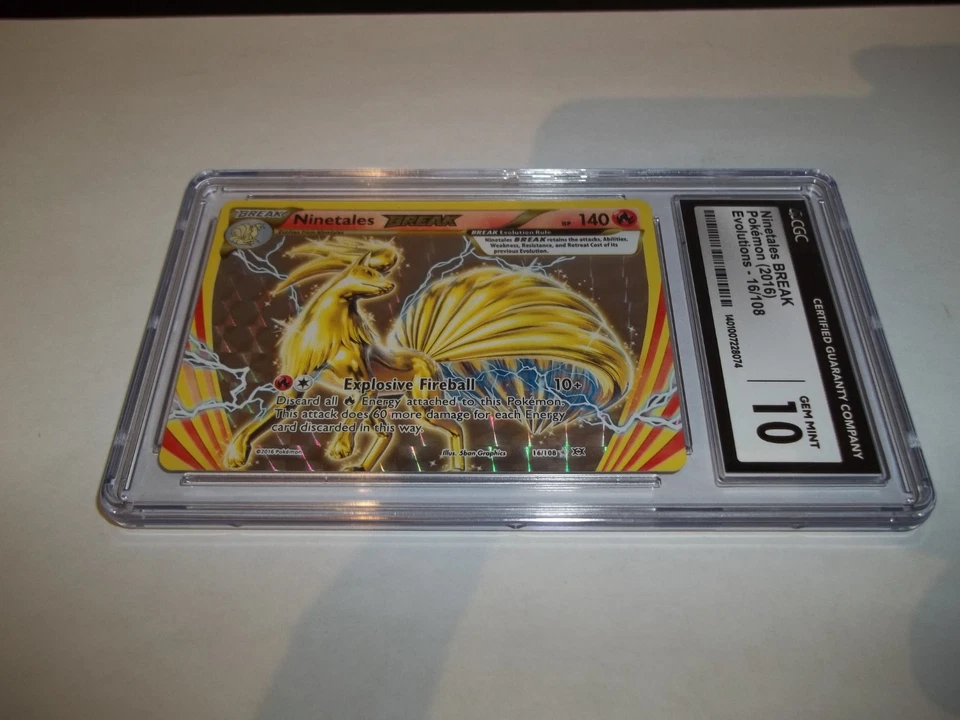 Ninetales Break 16/108  XY Evolutions Pokemon CGC 10 Gem Mint!! not PSA - Image 4 of 4