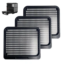 3 Pcs Cooking Trays for Instant Vortex Plus 10 Quart, Nonstick Replacement Me...