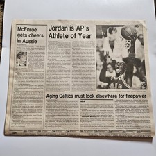 1992 Clarion Ledger  Bulls Michael Jordan Article Athlete of the Year AP