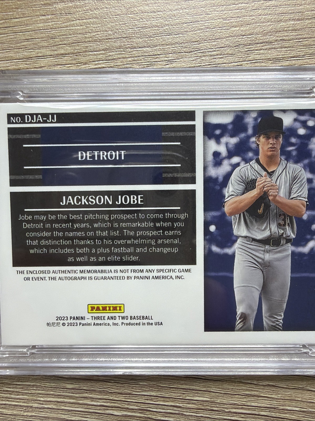 2023 Three and Two JACKSON JOBE RC DUAL JSY AUTO DUAL NIKE SWOOSH💎2/2 🔥PSA 8💎 view 3