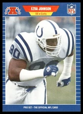 1989 Pro Set Ezra Johnson Indianapolis Colts #551