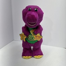 VTG Fisher Price Barney Dinosaur Dino Dance Singing Dancing Spin Toy 2002 Works