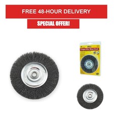 4 in Carbon Steel Crimped Wire Wheel Brush 1/2 3/8 Arbor IVY Classic
