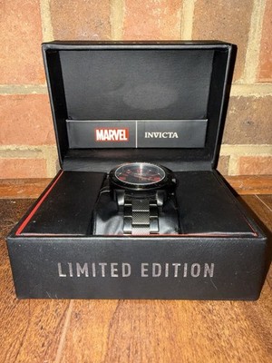 Invicta Marvel Limited Edition Watch Barely Used with Original Box And Cloth