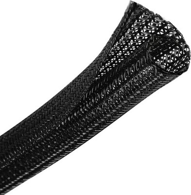 Funda protectora para cables trenzados de 25 pies y 1/2 pulgada