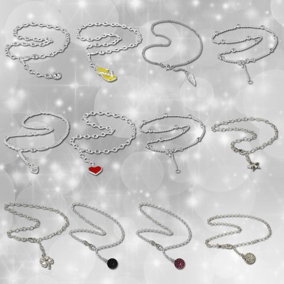 Fußkette für Damen silber 925er Silber Schmuck 25-28cm allergenfrei SDF0990X