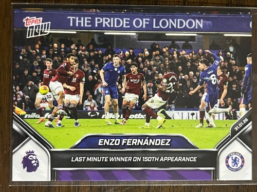 Enzo Fernández - 2025-26 Premier League Topps NOW® - Card 120 - PR: 611