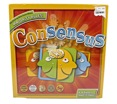 Consensus Board Game New Sealed Majority Rules Party Game 4-8 Players