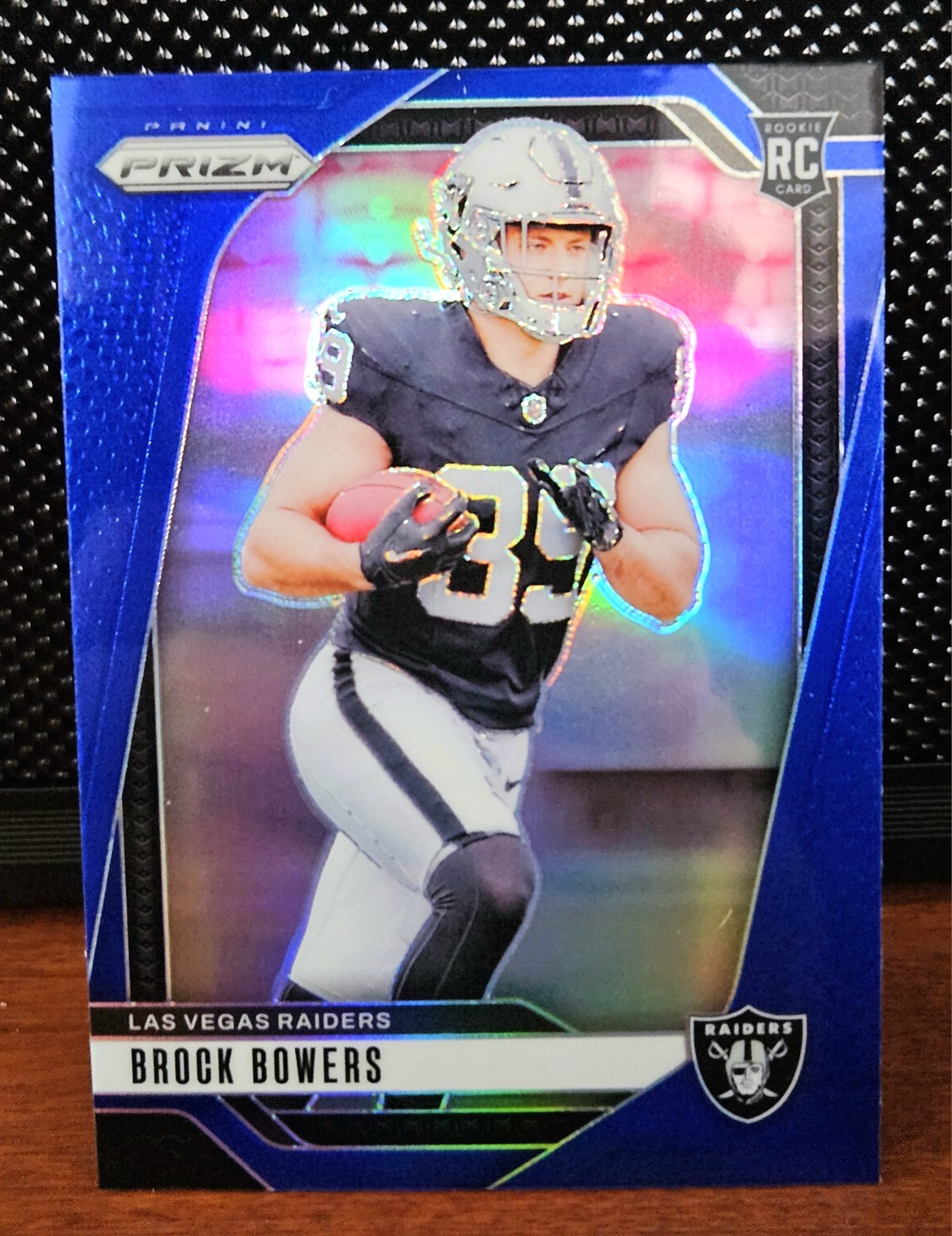 2024 Panini Prizm Brock Bowers Blue Retail Prizm Rookie Card #315 SSP GRADE ME!!