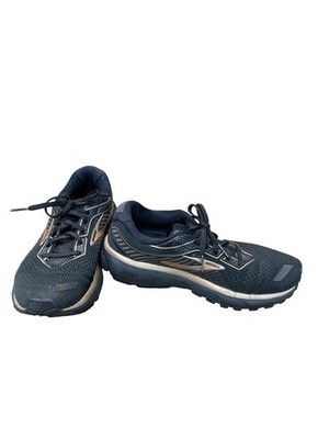 Brooks Ghost 12 Womens Black Gold Running Shoes Sneakers Size 8.5B SKU 9364