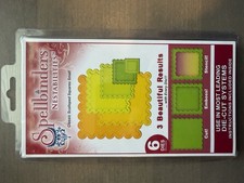 Spellbinders NESTABILITIES Classic SCALLOPED SQUARES Small 6 dies frames craft