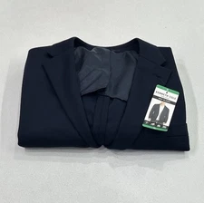 Kenneth Cole Men's New York Knit Blazer Classic Fit Jacket, Blue, Size XL