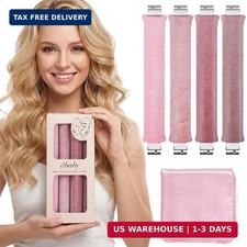 Heatless Curls Overnight Set, No Heat Hair Curlers to Sleep In