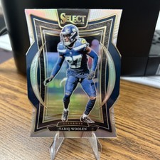 2024 Panini Select - Concourse Tariq Woolen #95 Silver Prizm Die-Cut Eagles