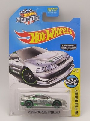 Hot Wheels 2017 - Cutsom '01 Acura Integra GSR - Zamac Exclusive Walmart USA
