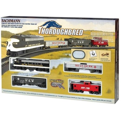 Complete HO Scale Train Set - Thoroughbred Ready To Run