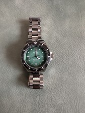 Edox SkyDiver Neptunian Automatic Green – 1000 m – Full Set – Stahl & Kautschuk