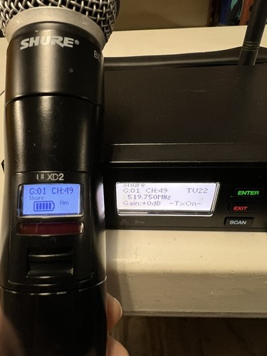 Shure ULXD4 Digital Wireless Receiver Band G50 With Beta 58A Transmitter. Ready - Zdjęcie 8 z 10