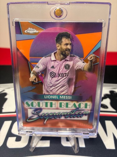 2024 Topps Chrome Lionel Messi Orange South Beach Superstars /25 SB-4