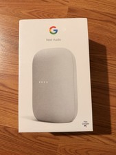Google Nest Audio Smart Stereo Speaker Voice Assistant Chalk Gray Brand New