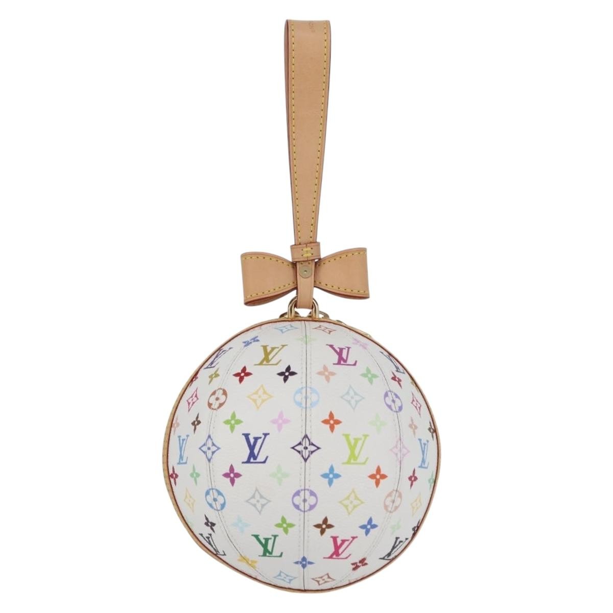 LOUIS VUITTON Monogram Multicolor LV x TM Rolling Bag White M13710 Auth 172562SM image 2