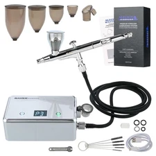 Master Airbrush Powerful Cordless Airbrushing System Kit - 20 to 36 PSI, Port...