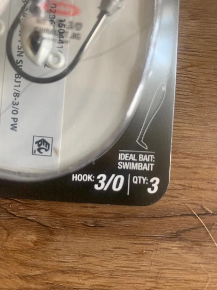 2 paquetes de cabezas de plantilla Berkley Fusion 19 Swimbait blancas gancho de 1/8 oz 3/0 envío gratuito Foto 3 de 4