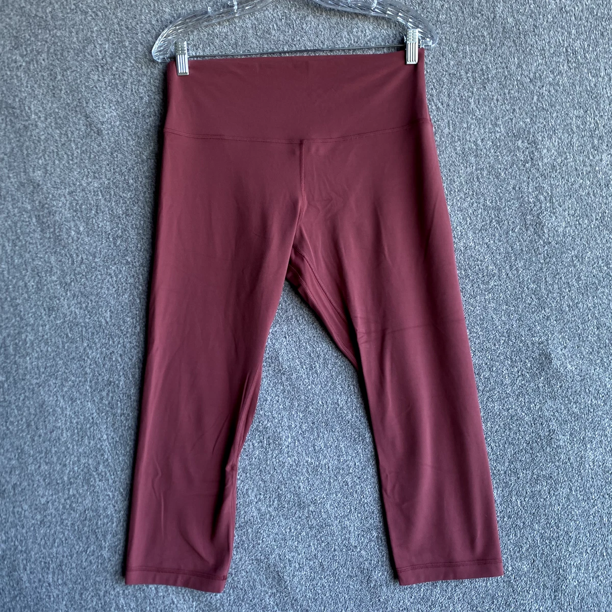 Lululemon Women's Size 12 Solid Pink Butter Soft Nylon Cropped