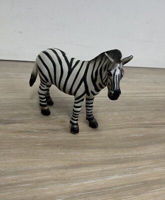 Schleich Zebra Animal Figure Plastic Black White Zoo Africa D
