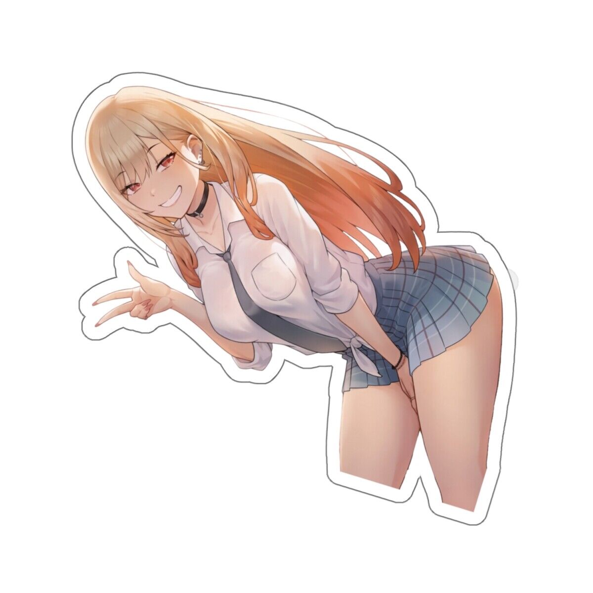 Waifu Girl Marin Kitagawa Hentai Ecchi My Dress Up Darlig Anime Kiss-Cut  Sticker