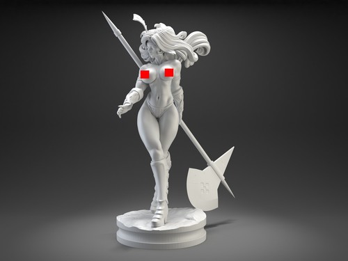 Amazon Wild Princess unbemalt unmontiertes Harz 3D-gedruckte Modellfigur NSFW - Bild 13 von 16