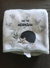 Parents Choice Hedgehog Porcupine Leaf Baby Blanket Here for Adventure 30x40"