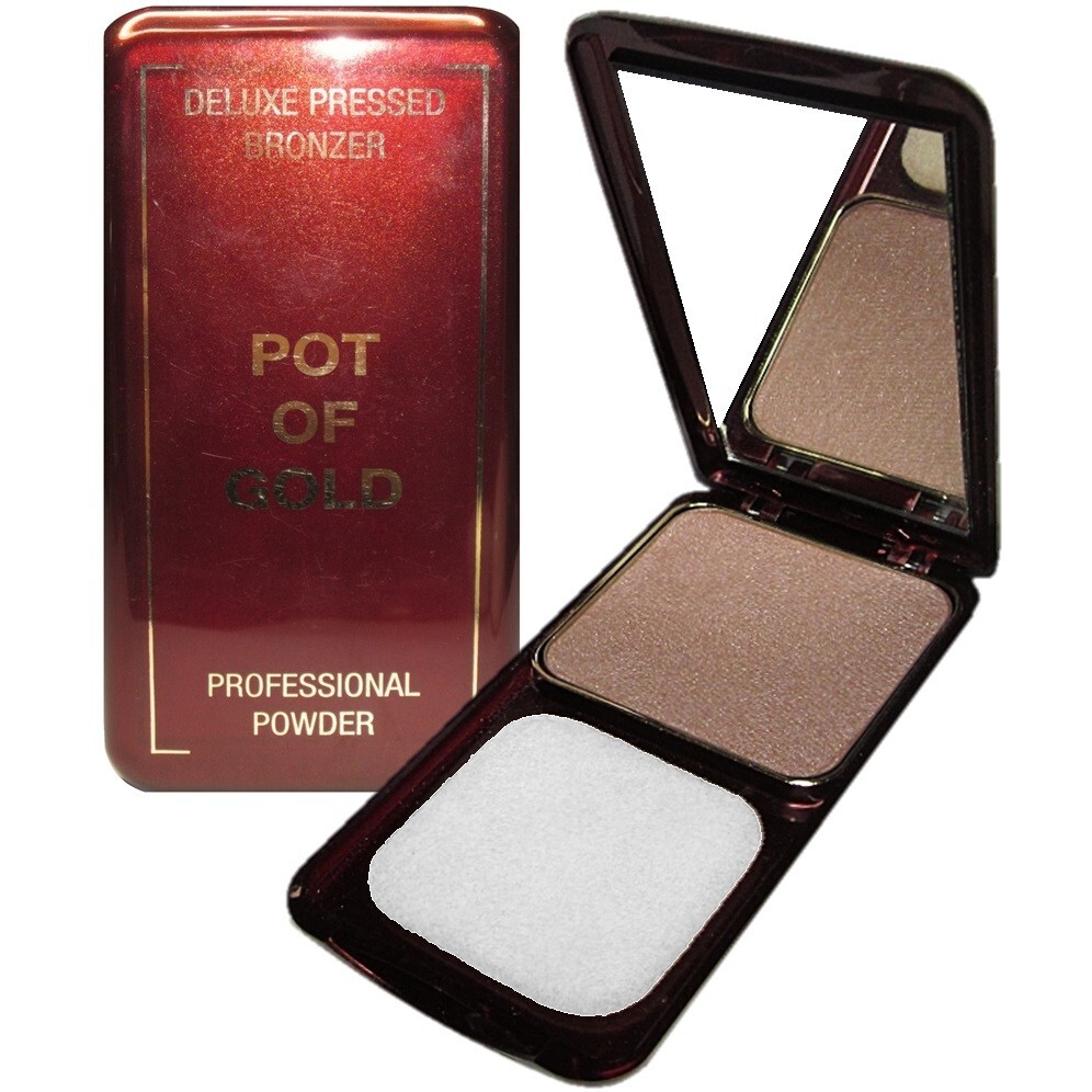 POT OF GOLD Bronzer Compact Pressed Bronzing Powder Face Body Sunkissed