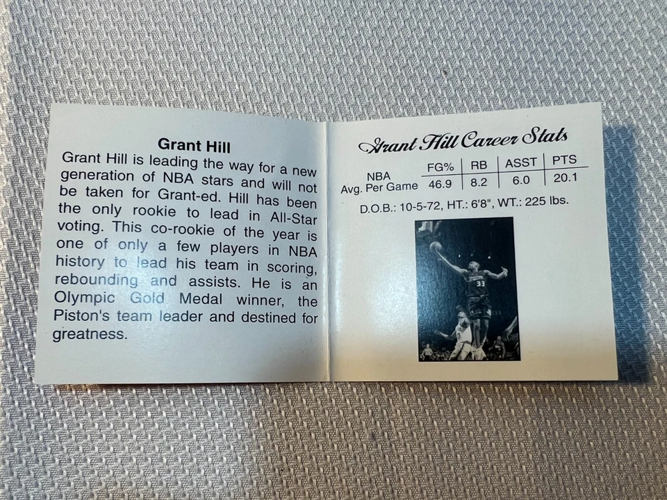 Grant Hill Detroit Pistons Highland Mint Solid Bronze Coin Elite Medallion - Imagem 4 de 4