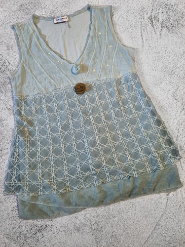 Elisa Cavaletti Sleeveless Tank Top, Size S - Picture 5 of 13