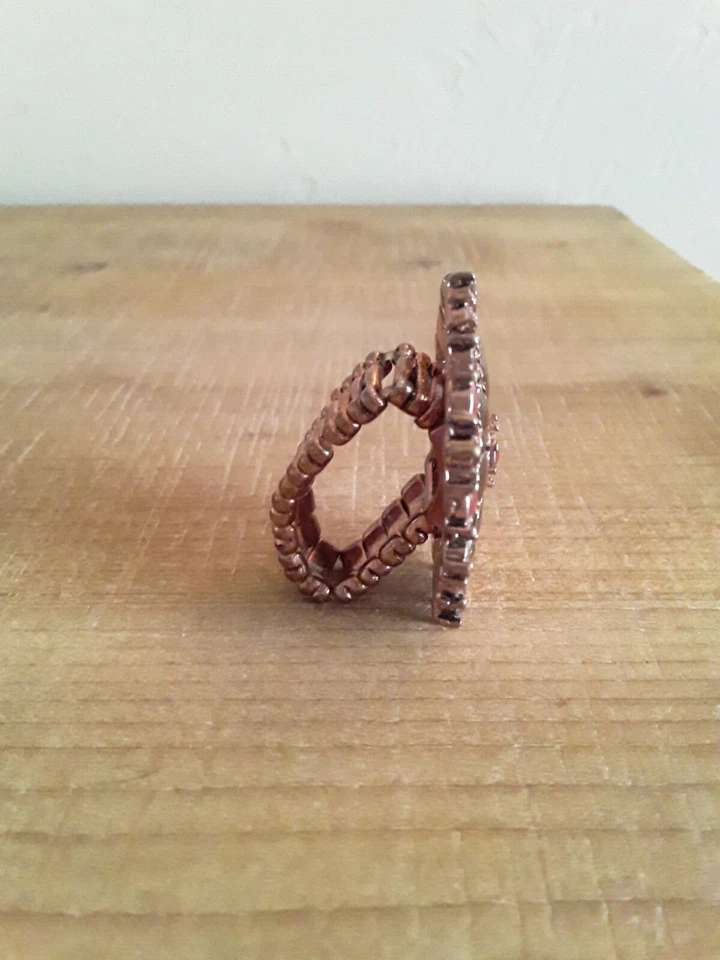 Anillo elástico naranja y negro 1928 Foto 3 de 4