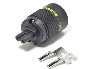 1pc-Rhodium-Figure-8-IEC-C7-Mains-Power-Plug-Female-Copper-Connector-Cord-HiFi