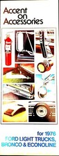 1976 Ford Pickup Bronco And Econoline Accessories Brochure- Excellent 16 Pgs