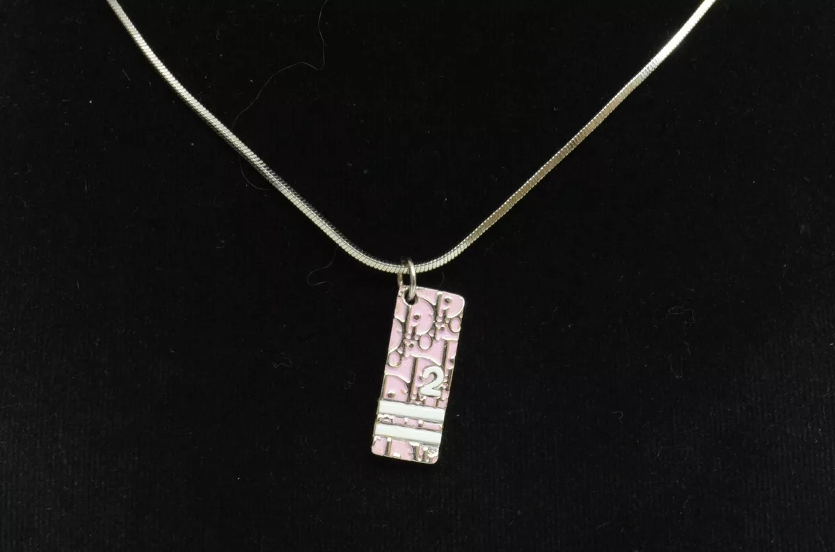 Dior store monogram necklace