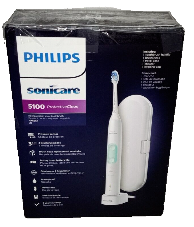 Philips Sonicare HX6857 電動歯ブラシ本体 Philips Sonicare 5100 Protective Clean HX6857/11 Electric