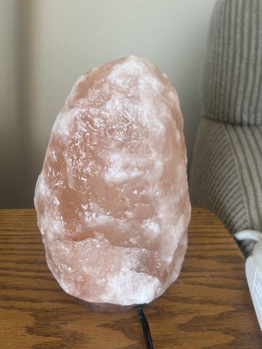 HIMALAYAN SALT LAMP Large GENUINE Cord & Bulb Incl. Natural Homeopathic Night - Picture 3 of 9