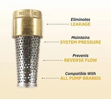 PLUMB eeze Foot Valve, 1 1/2" 